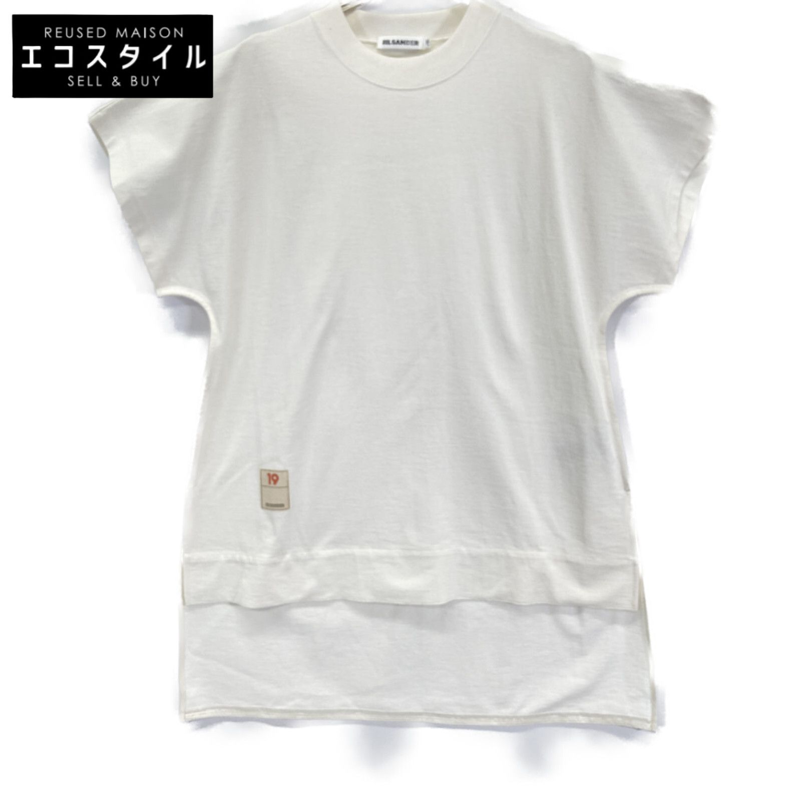 JIL SANDER ジルサンダー ﾎﾜｲﾄ ﾄﾞﾙﾏﾝ S Sｶｯﾄｿｰ L