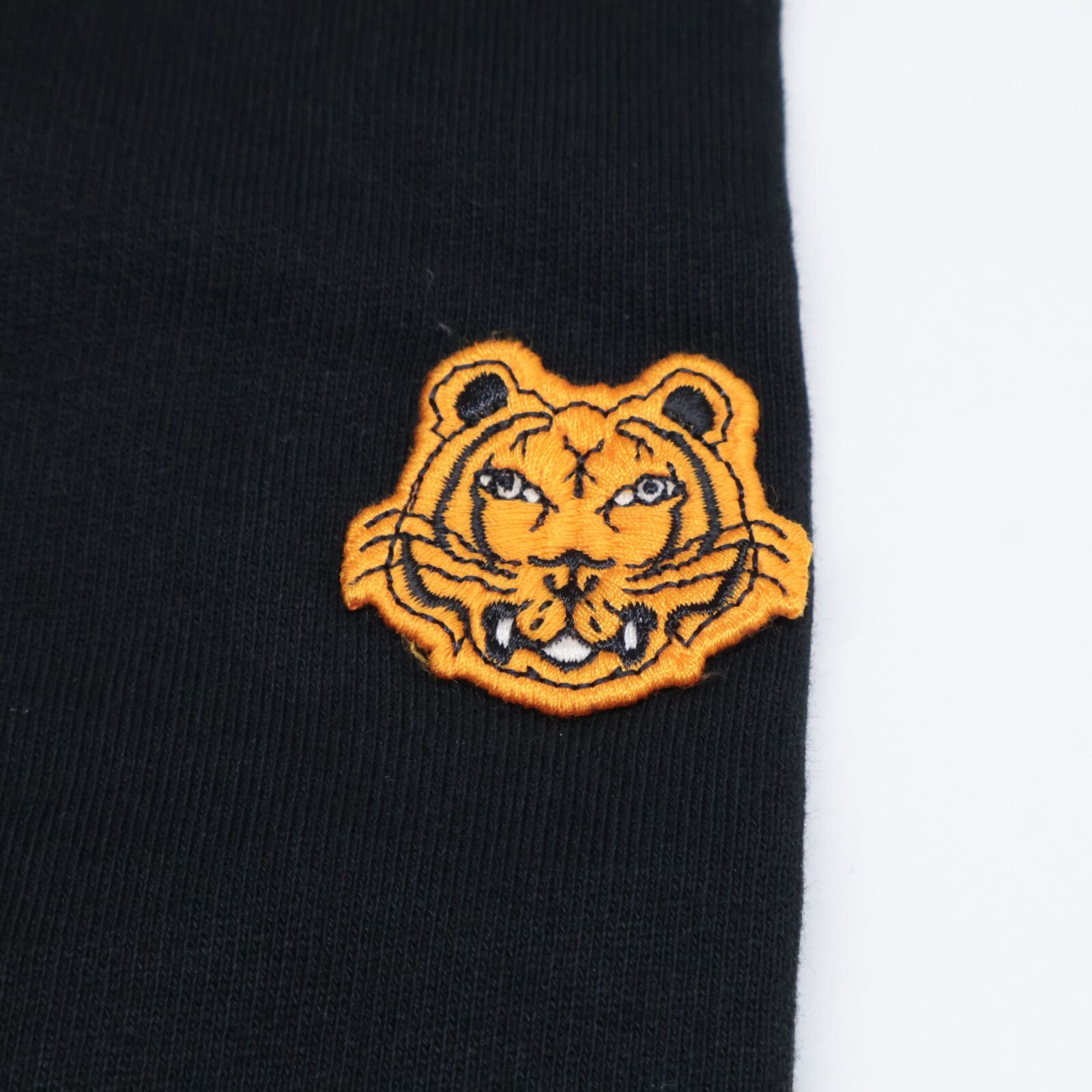 KENZO ケンゾー 【×山本寛斎】20年 ﾌﾞﾗｯｸ 虎 ﾀｲｶﾞｰｶﾄｩｰﾝﾌﾟﾙｵｰﾊﾞｰﾌｰﾃﾞｨ