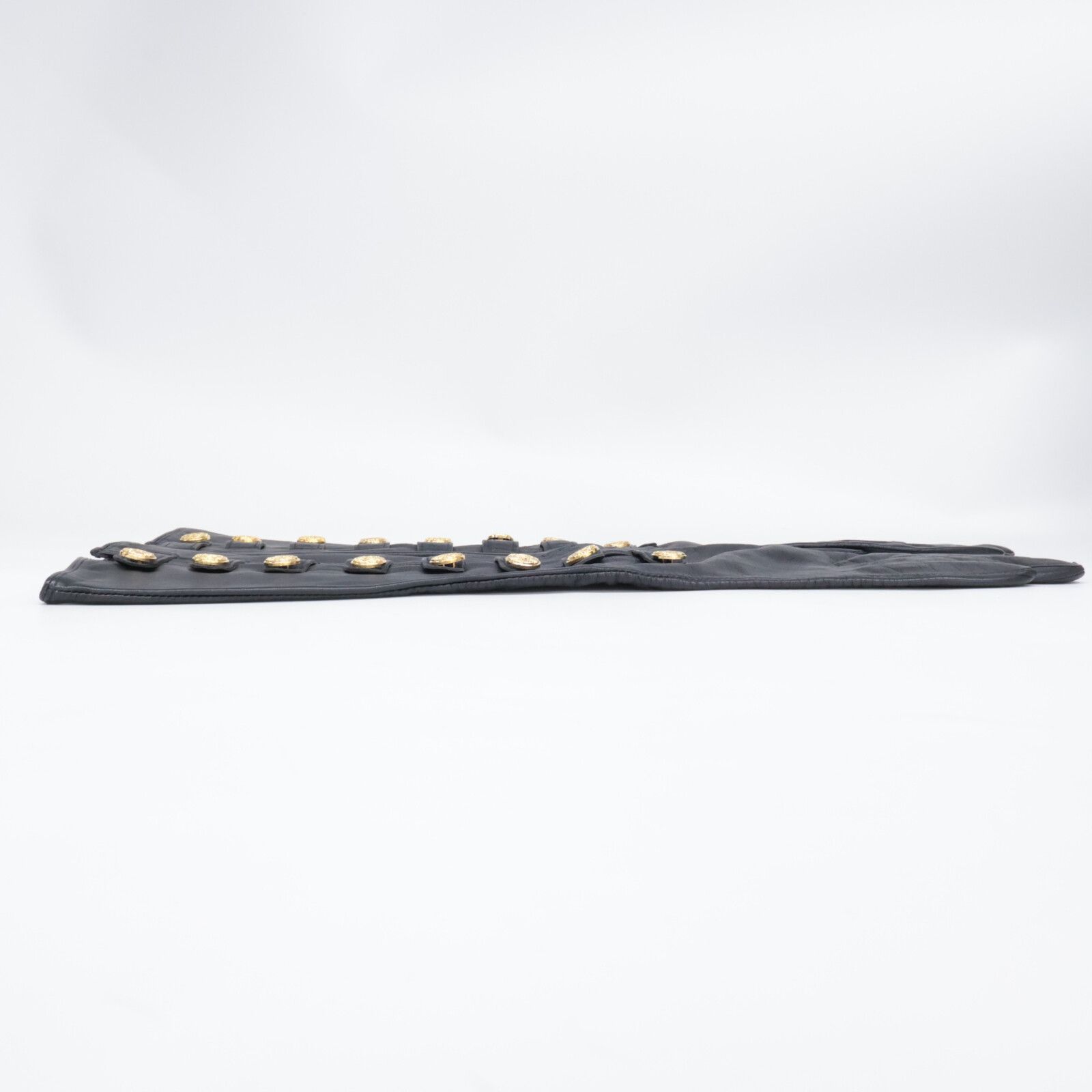  DENTS デンツ EUZ 6239 シルクライナー 金釦 ロング レザー 7 手袋 アームカバー 小物