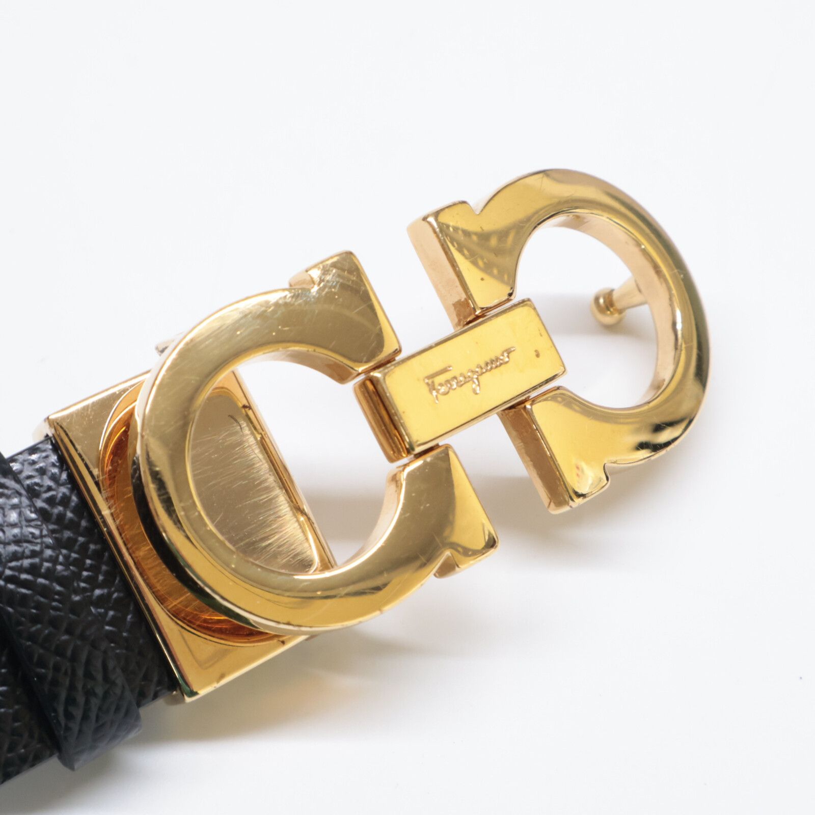  Salvatore Ferragamo サルヴァトーレフェラガモ ガンチーニ リバーシブル レザー ベルト 小物