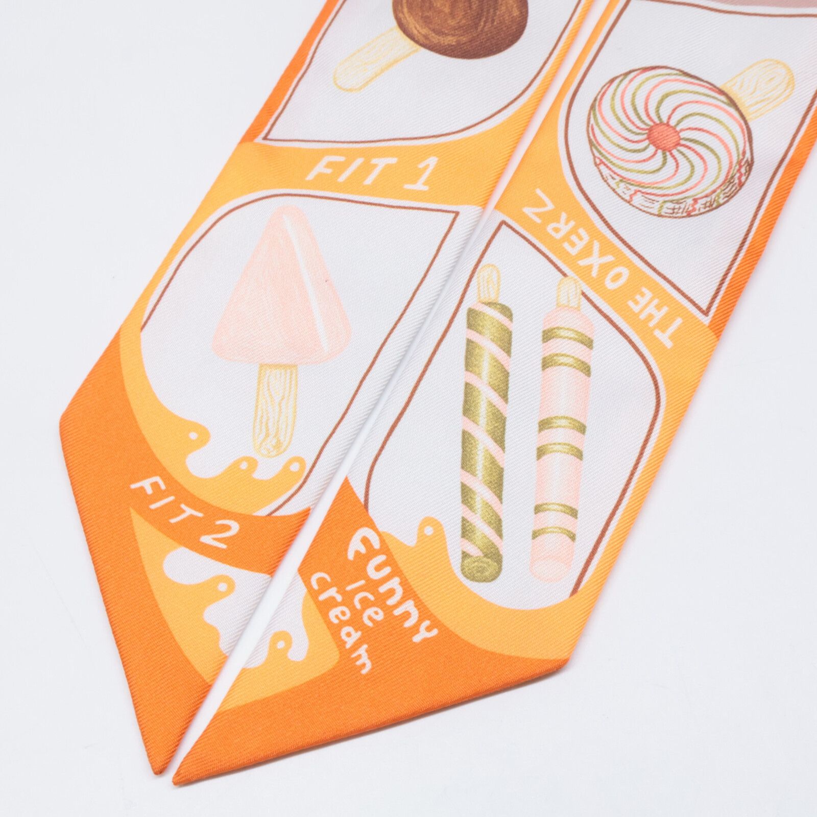 HERMES エルメス Funny Ice Cream ファニー アイスクリーム シルク