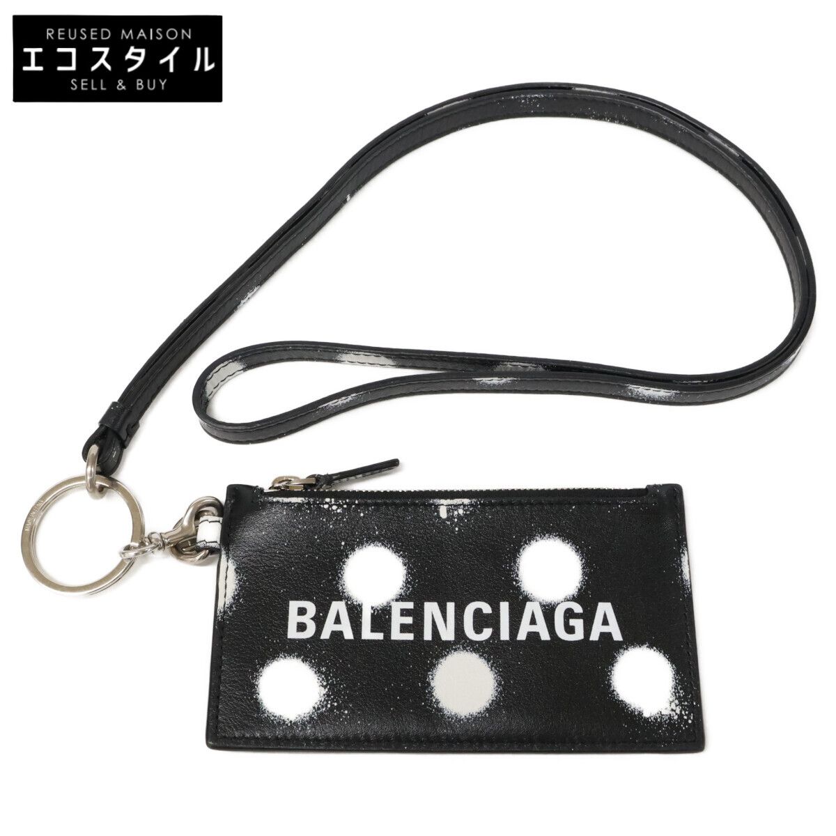 BALENCIAGA バレンシアガ CASH キャッシュ スプレードット フラグメントケース