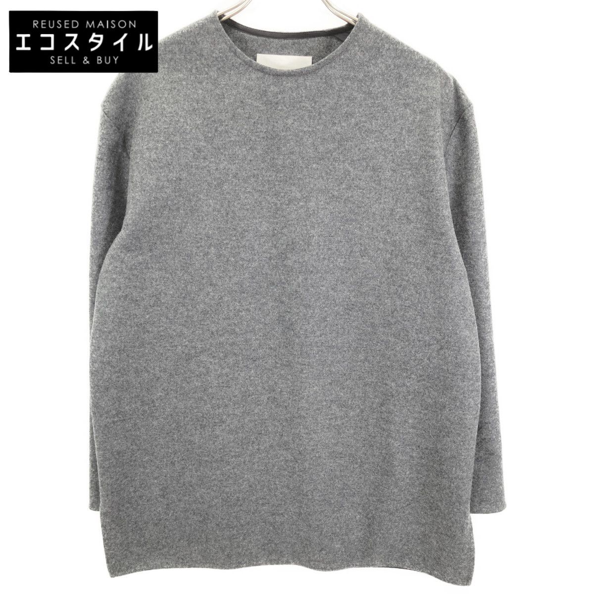 JIL SANDER ジルサンダー 24年製 J22NH0001 ｸﾞﾚｰ Wool ZIP Design Top