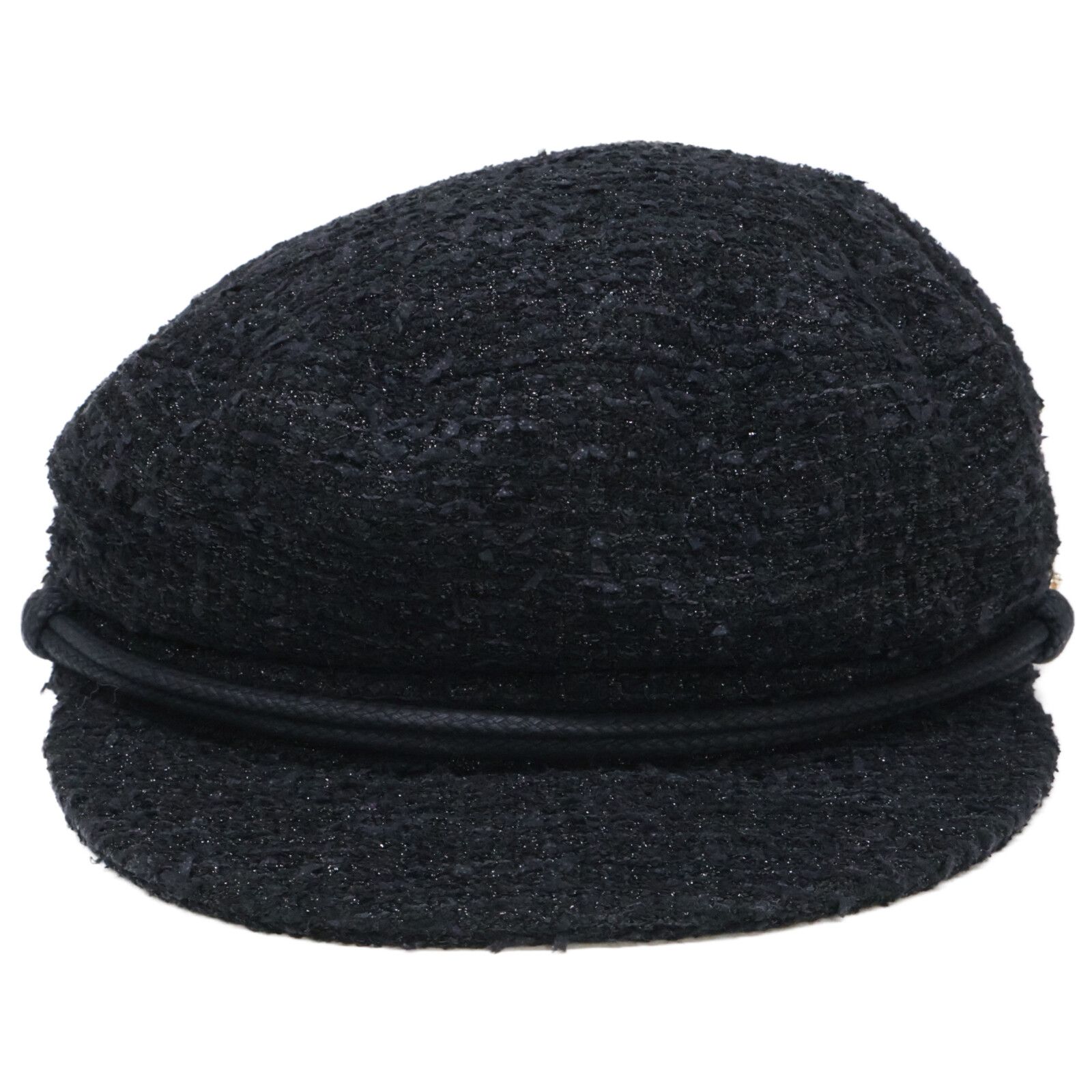 CHANEL シャネル 【美品/国内正規】ココマーク ツイード キャスケット