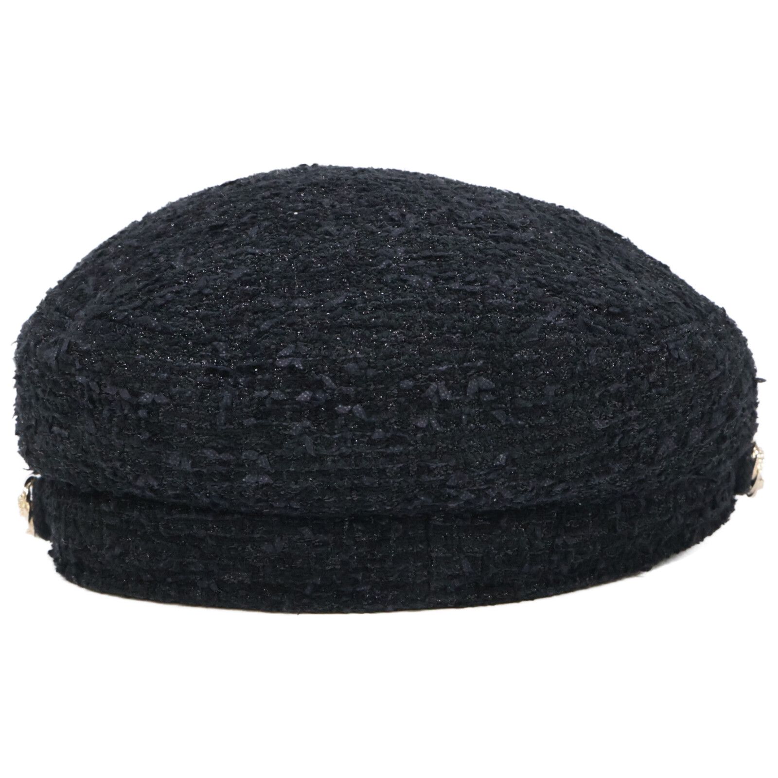 CHANEL シャネル 【美品/国内正規】ココマーク ツイード キャスケット