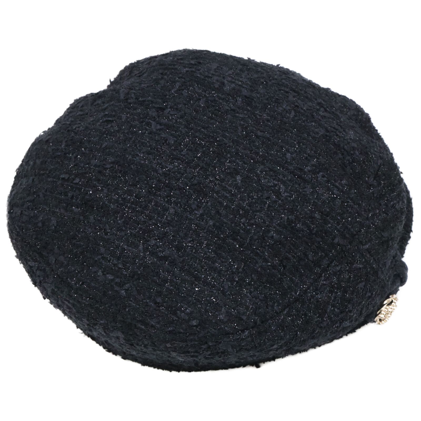 CHANEL シャネル 【美品/国内正規】ココマーク ツイード キャスケット