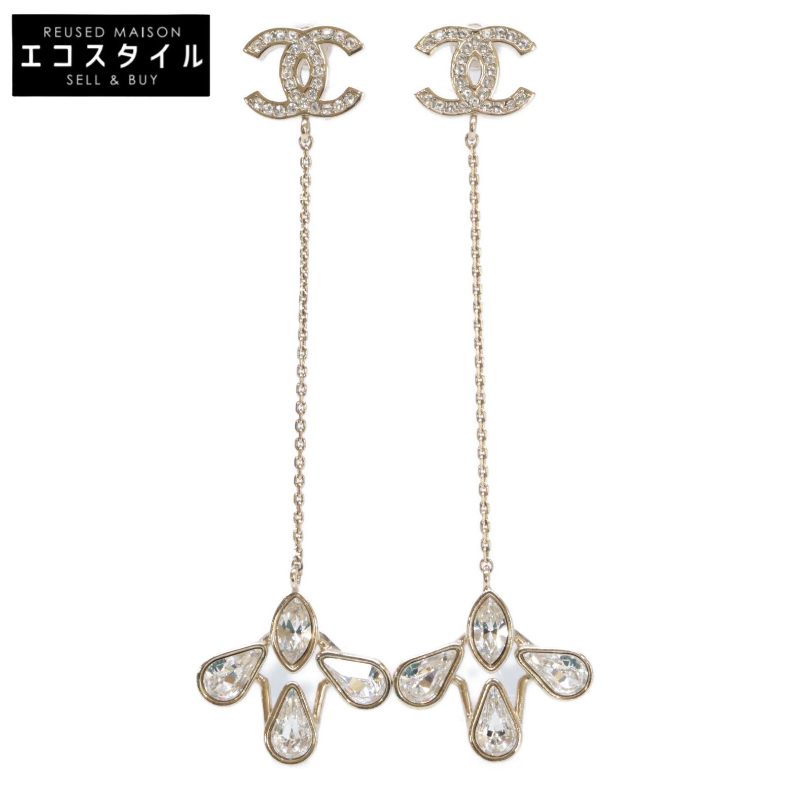 CHANEL シャネル B 19 K ココマーク ビジュー チェーン アメリカン