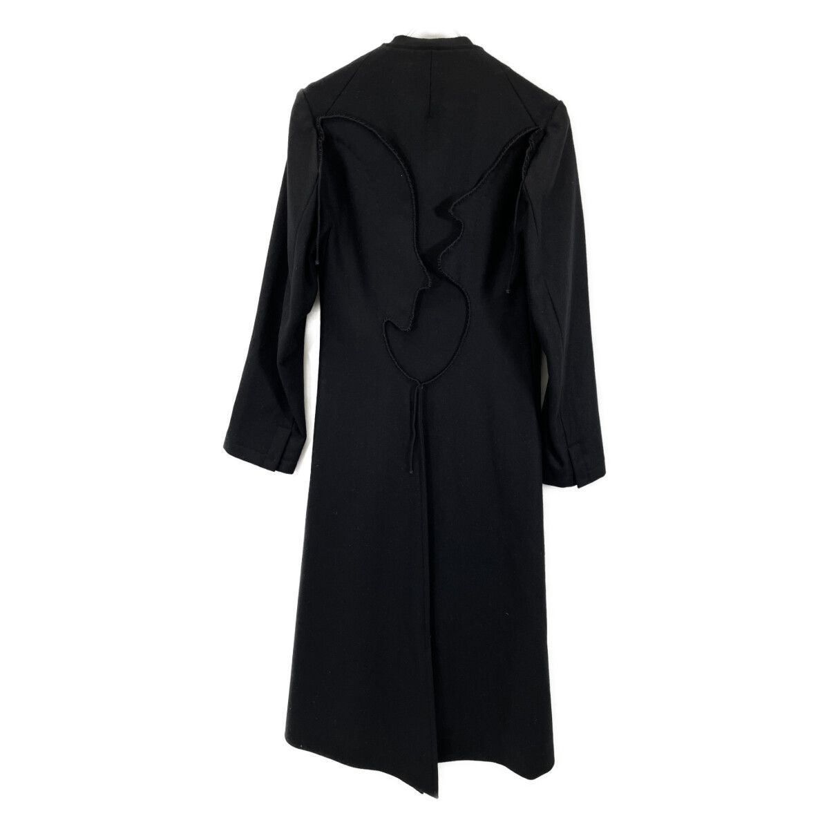 Yohji Yamamoto ヨウジヤマモト 10AW ﾌﾞﾗｯｸ FC-D10-113 ｳｰﾙ・ｶｼﾐﾔ ﾊﾞｯｸ