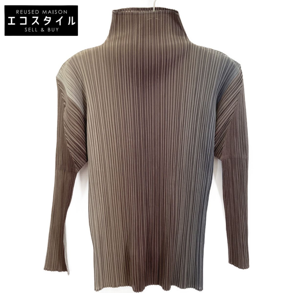 PLEATS PLEASE プリーツプリーズ 96年 PP 61 JK 404 ﾌﾞﾗｳﾝ ｸﾞﾗﾃﾞｰｼｮﾝ ｶｯﾄｿｰ F