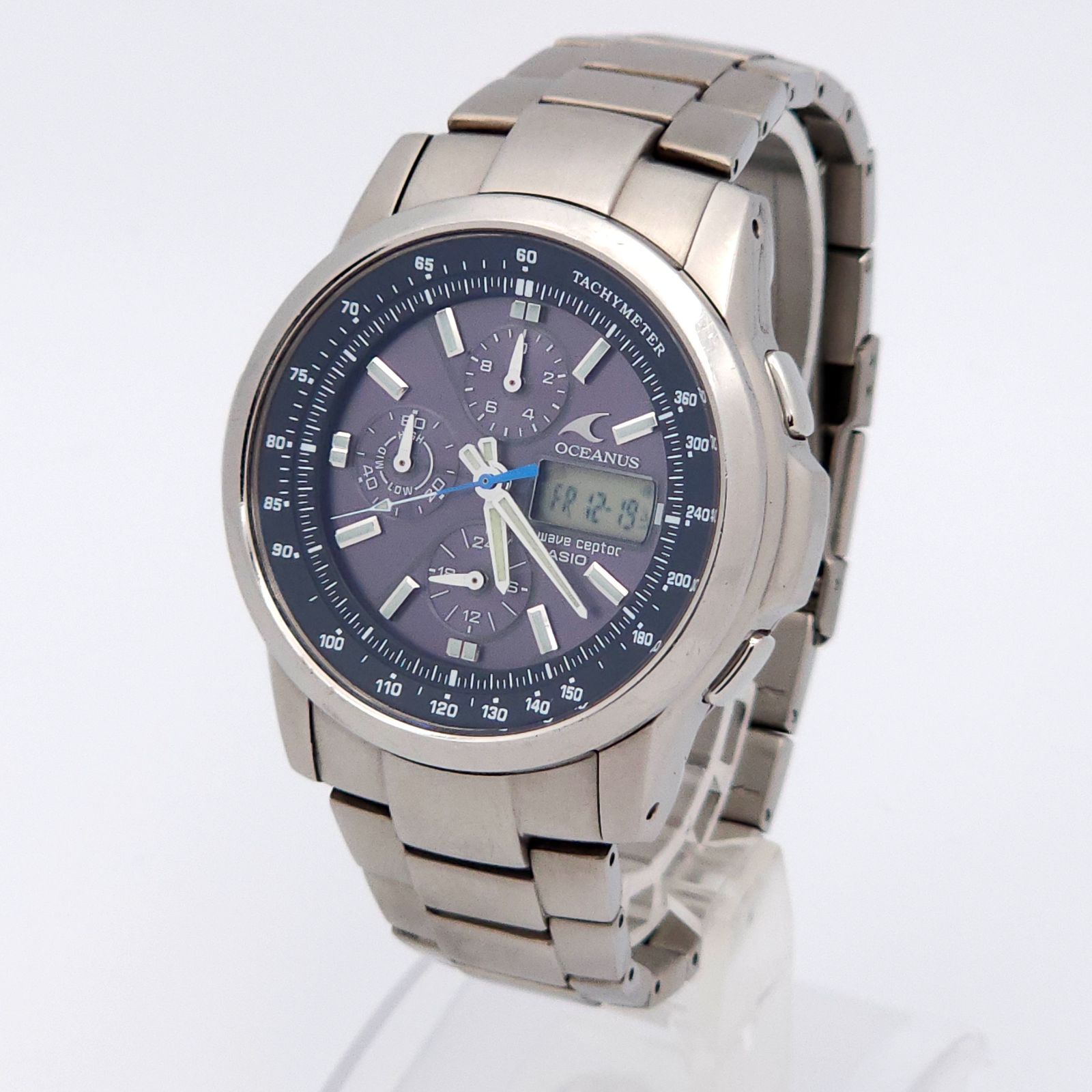 CASIO カシオ オシアナス OCW-500TDJ ソーラー電波 動作品 チタニウム
