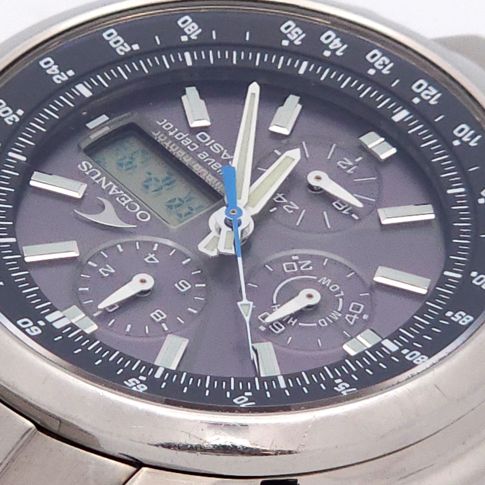 CASIO カシオ オシアナス OCW-500TDJ ソーラー電波 動作品 チタニウム