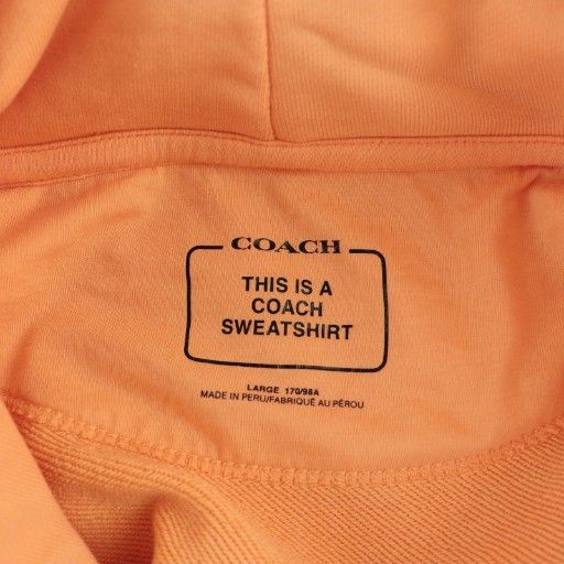 コーチ COACH パーカー スウェット ロゴテープ プルオーバー L