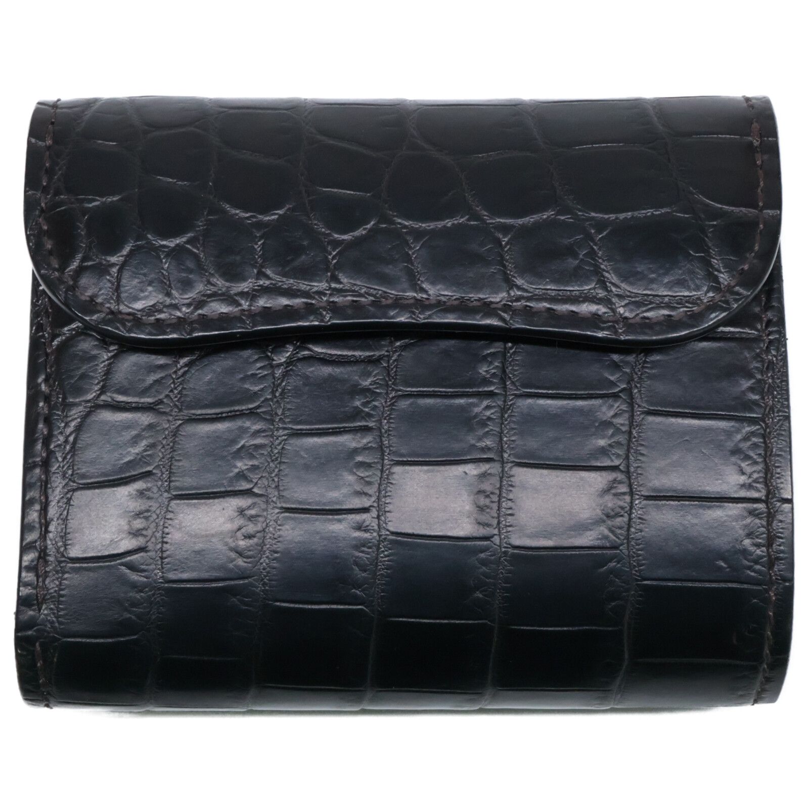 ワイルドスワンズ ENO CRC SD CH イーノ クロコダイル 小型3つ折り財布