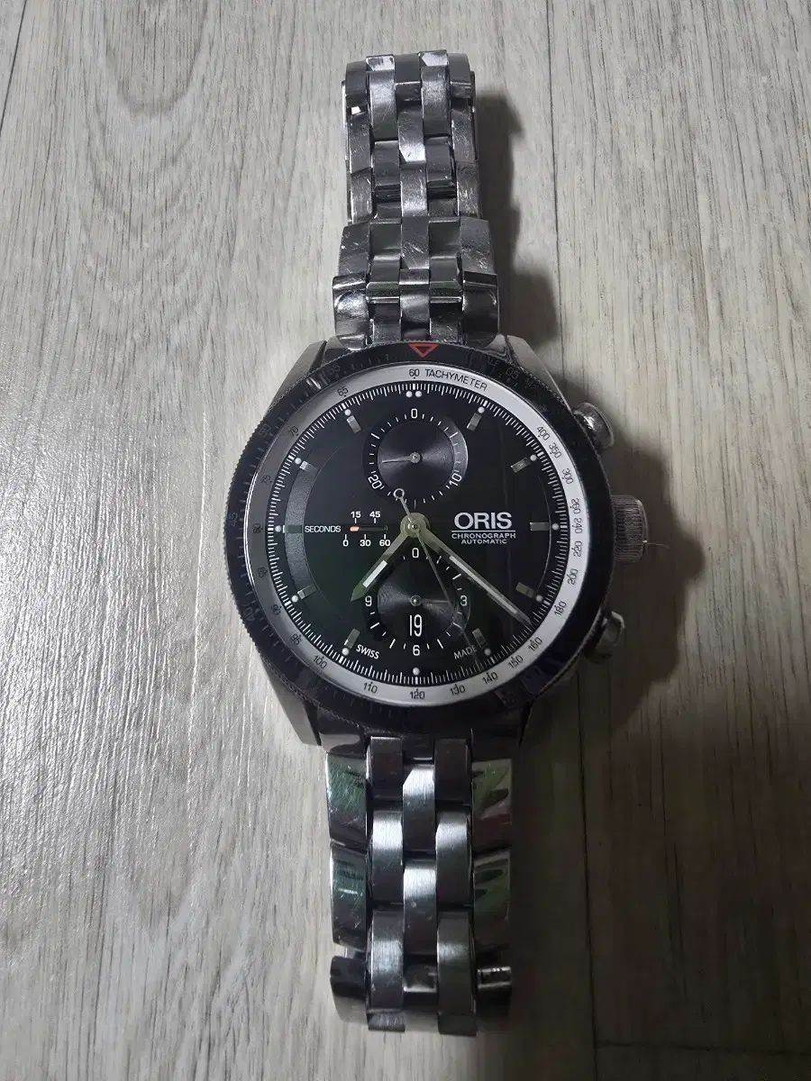 ORIS クロノグラフ オートマティック 時計 メタル