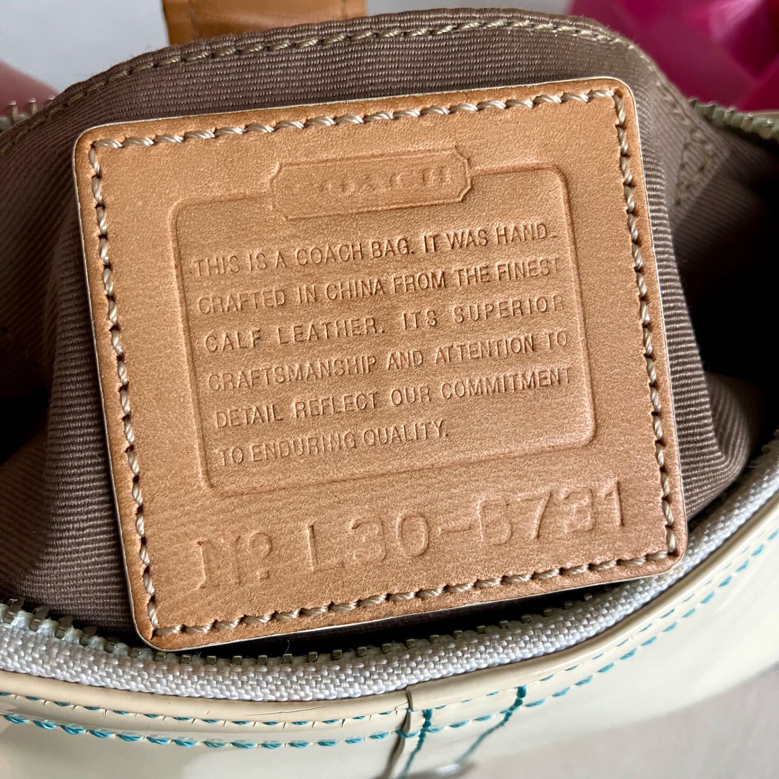 Rare Coach Vintage Patent Leather Hamptons Buckle Demi Small