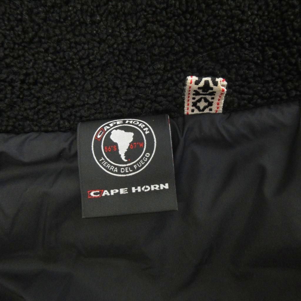 ケープホーン CAPE HORN タルカ ダウンジャケット ボア 長袖 切替 黒