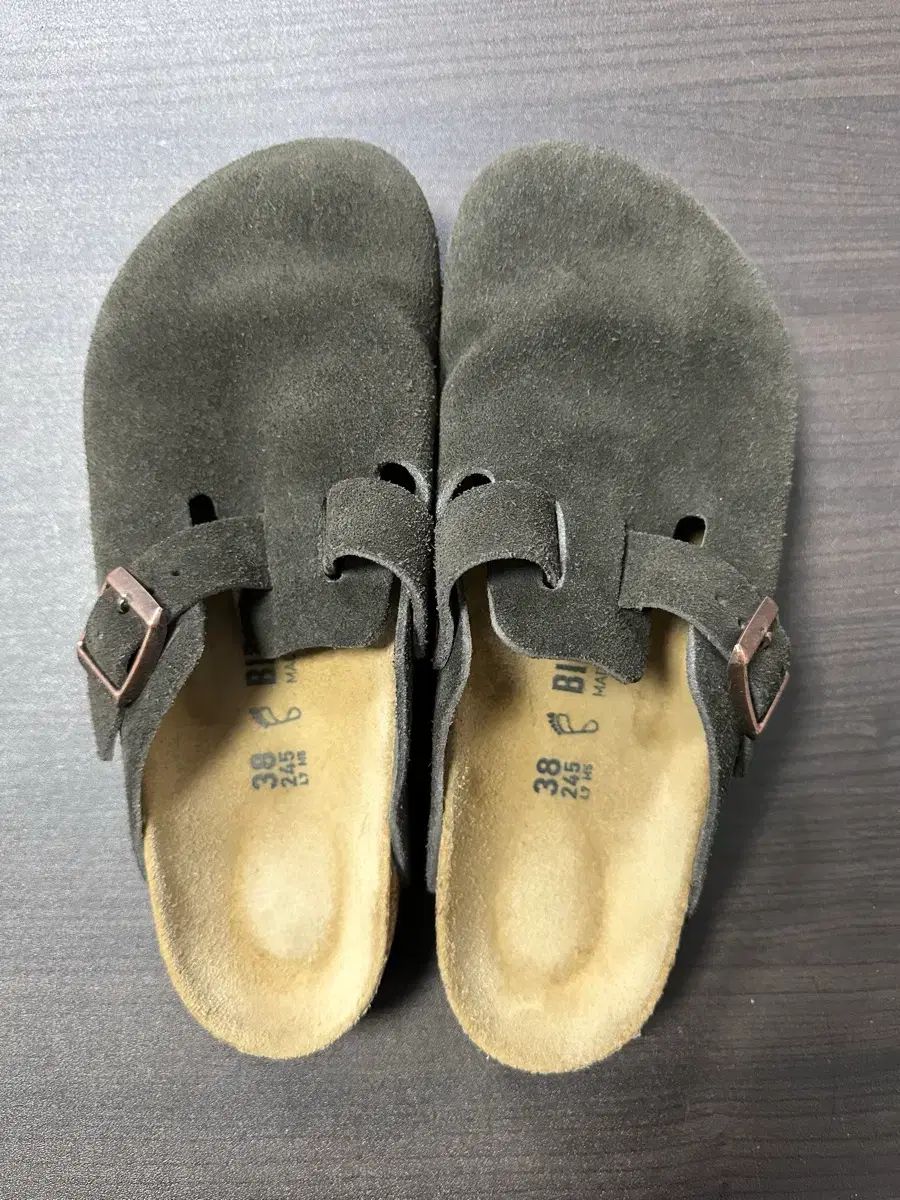 ビルケンシュトック ボストン スウェード モカ 38