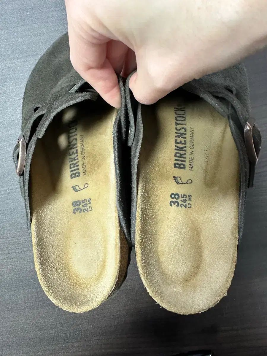 ビルケンシュトック ボストン スウェード モカ 38