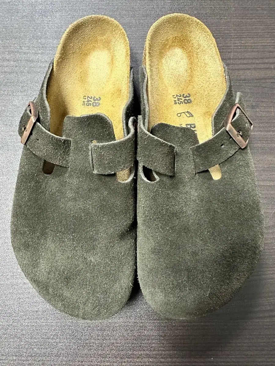  ビルケンシュトック ボストン スウェード モカ 38 サンダル サンダル ミュール