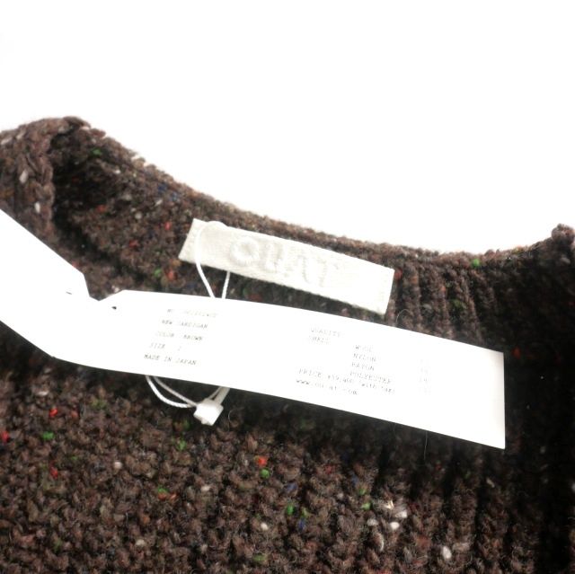 【中古】未使用品 オーユーエーティー OUAT 25AW BROWN NEW CARDIGAN BROWN メタポケット ニッ カーディガン 3 オーユーエーティー OUAT 25AW BROWN NEW CARDIGAN BROWN メタポケット