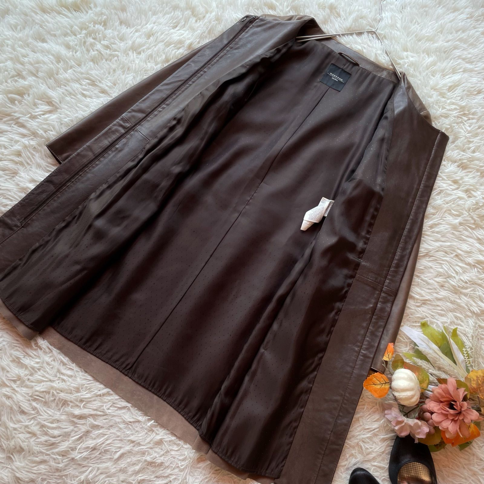 マックスマーラ　革ジャケット42 茶色　希少サイズ マックスマーラ 革ジャケット42 茶色 希少サイズ 楽天市場】maxmara