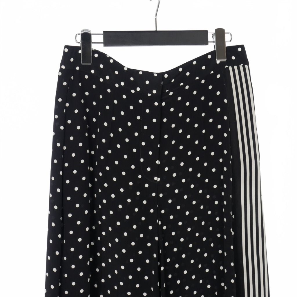 ステラマッカートニー STELLA McCARTNEY ドット シルク ワイドパンツ