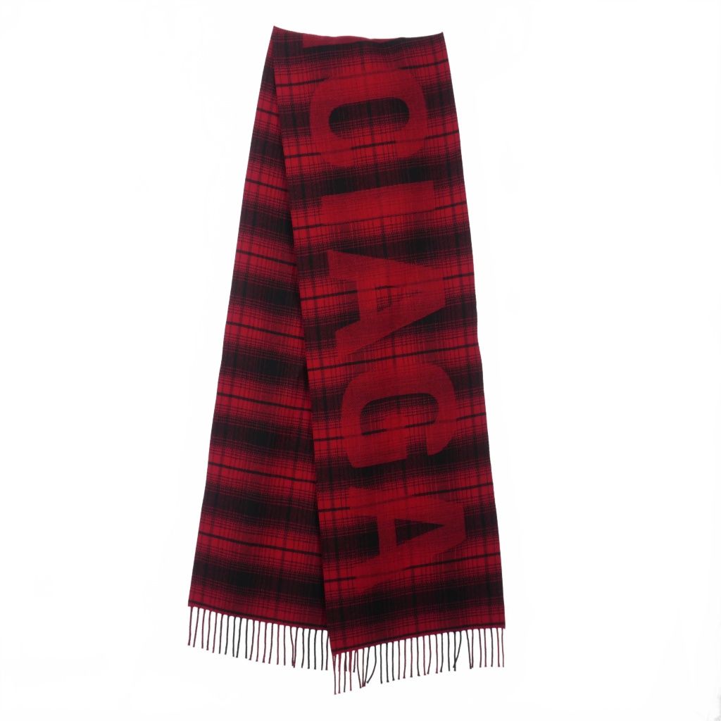 BALENCIAGA ネイビー レッド マフラー BALENCIAGA ネイビー レッド マフラー BALENCIAGA ネイビー レッド