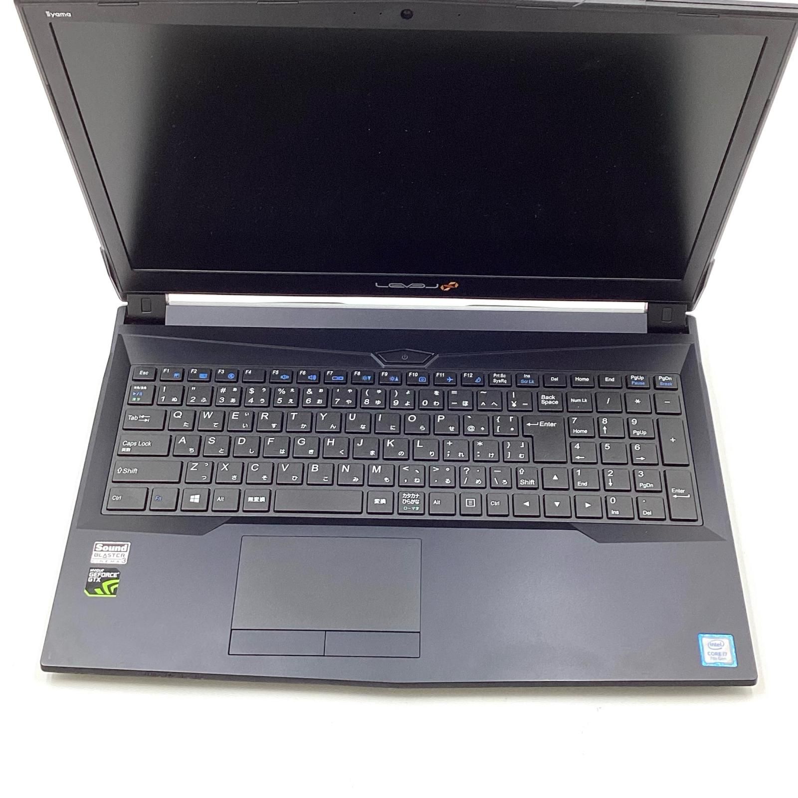 iiyama LEVEL ∞ N850HC i7-7700HQ 16GB M.2 SSD 512GB HDD 500GB GTX