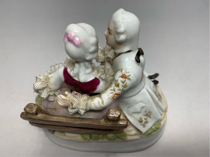 インテリア小物 置物 洋風 加藤工芸 西洋人形 陶器 人形 フィギュリン