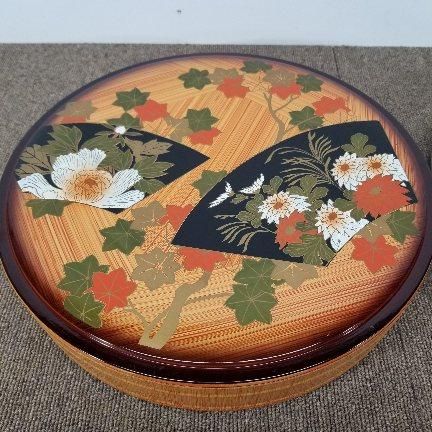 食器 和食器セット ふた付寿司桶 33㎝ / テーブル用品 お盆 丸盆 35.5