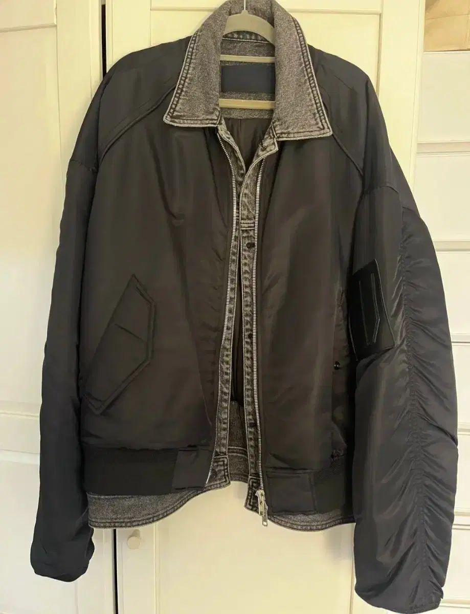 Juun J ジュンジェイ ブラック デニム バイ ブルゾン ジャケット