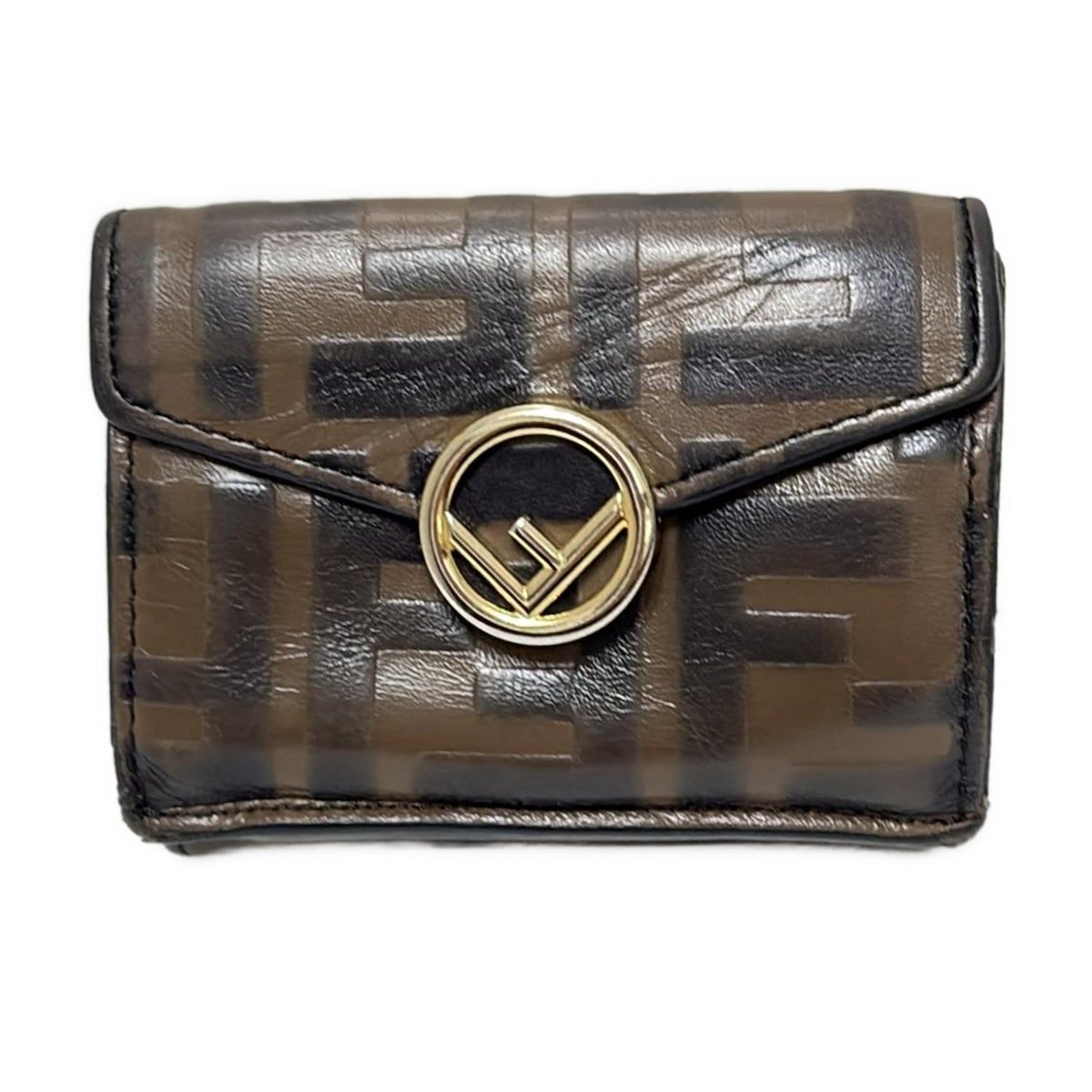 FENDI(フェンディ) 3つ折り財布 エフイズフェンディ,ズッカ柄 8M0395