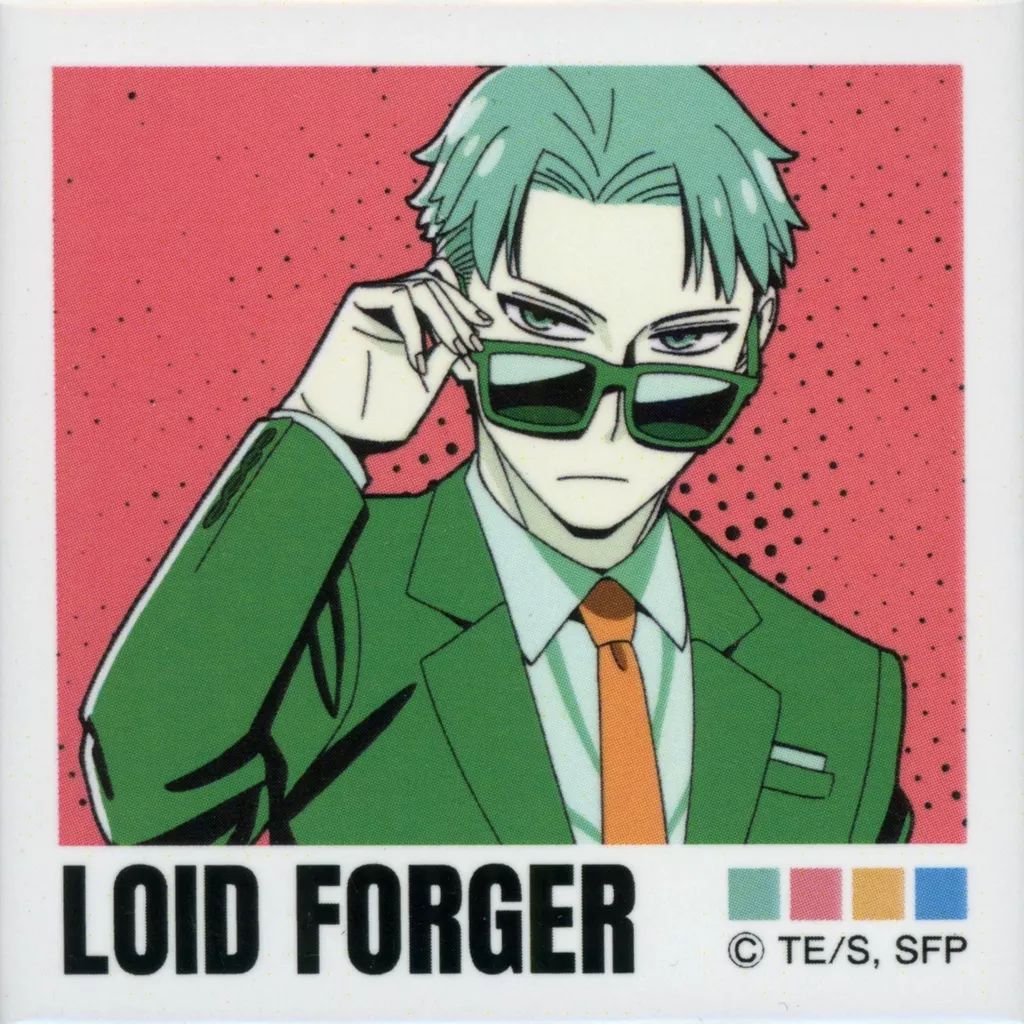 中古】バッジ・ビンズ ロイド・フォージャー スクエア缶バッジ 「SPY