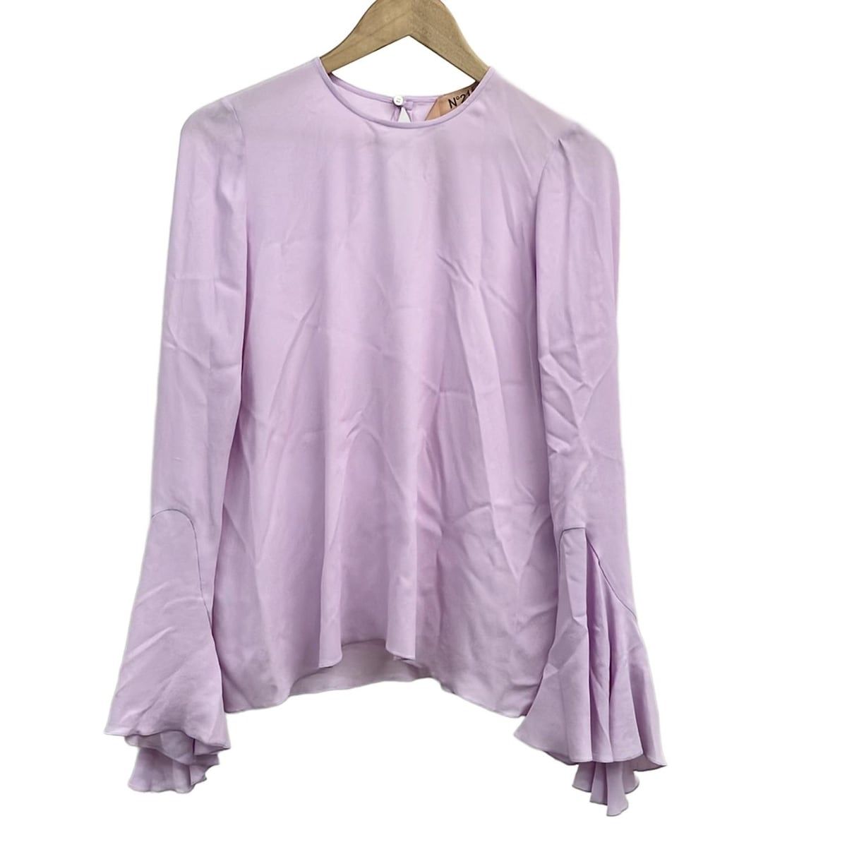 N゜21 ヌメロ ヴェントゥーノ 長袖カットソー サイズ38 M レディース - ライトパープル クルーネック