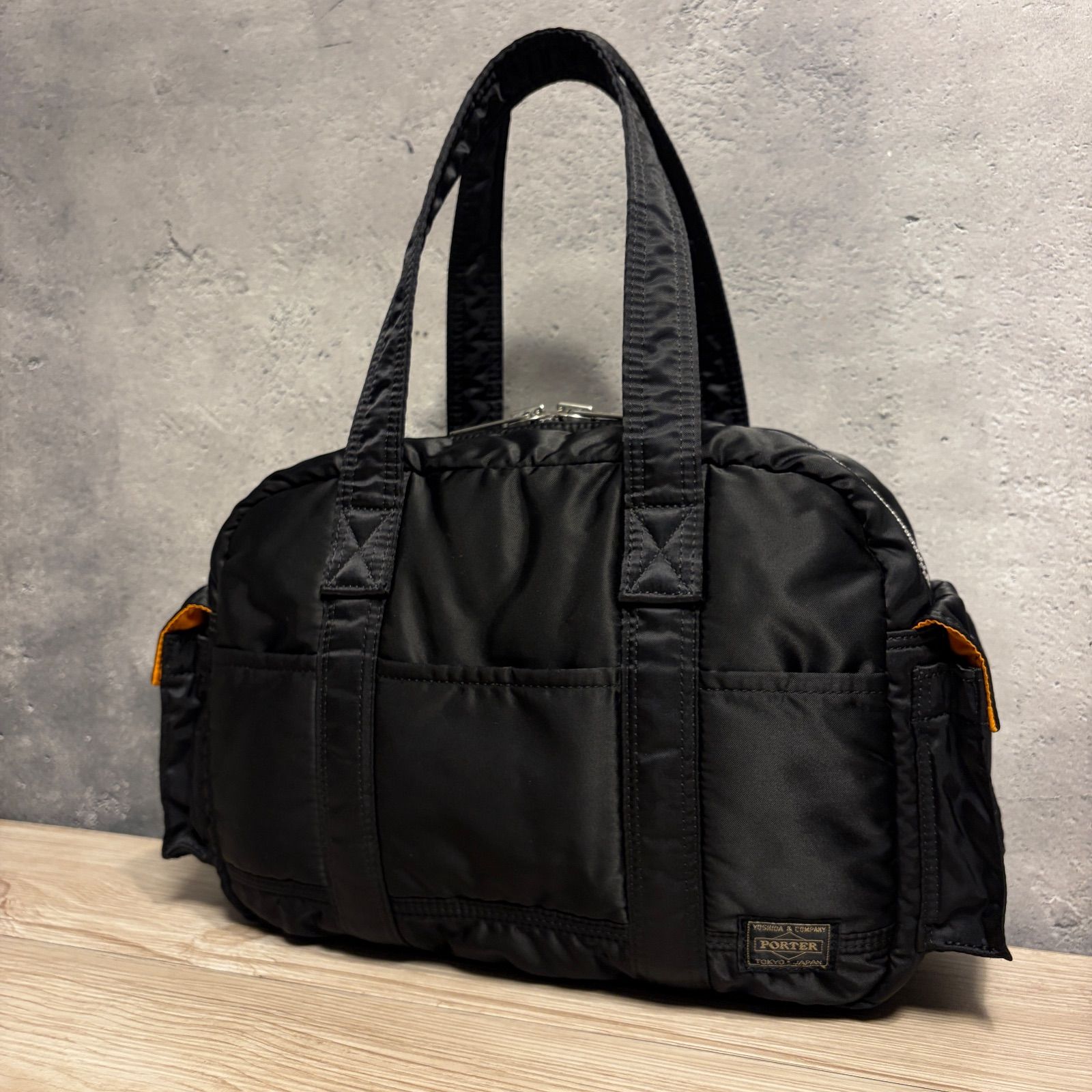 美品　ポーター　タンカー　ミニボストンバッグ　ナイロン　肩掛け　大容量　ブラック ✨PORTER ポーター タンカー ミニボストン ブラック ナイロン 軽量