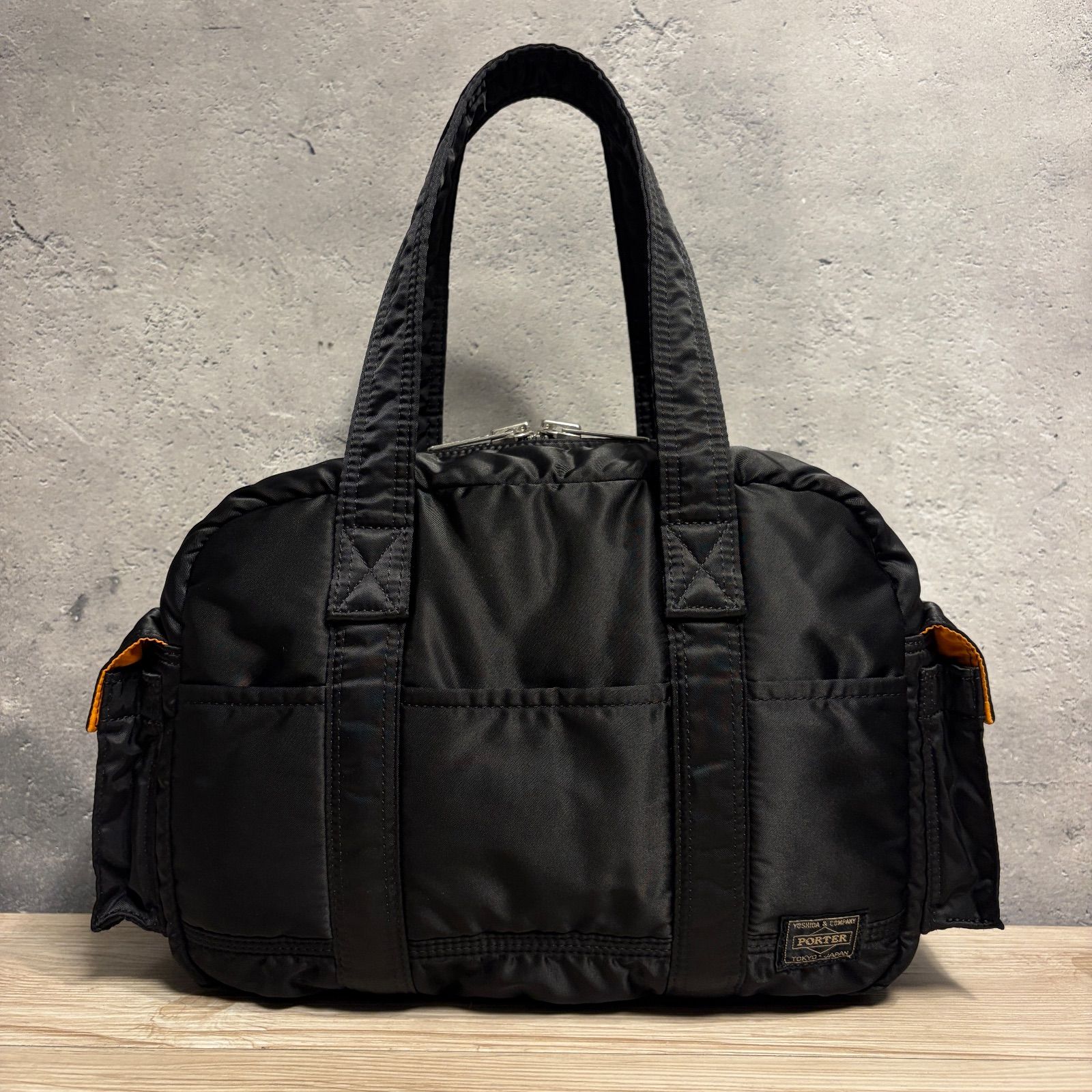 POTER 　ポーター　ミニボストン　ナイロン　人気　中ポケなし ✨PORTER ポーター タンカー ミニボストン ブラック ナイロン 軽量