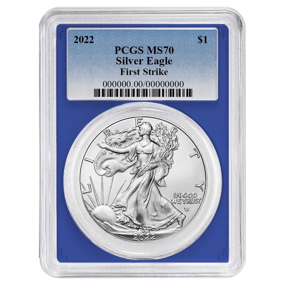 2025 1 American Silver Eagle PCGS MS 70 FS Blue Label Frame