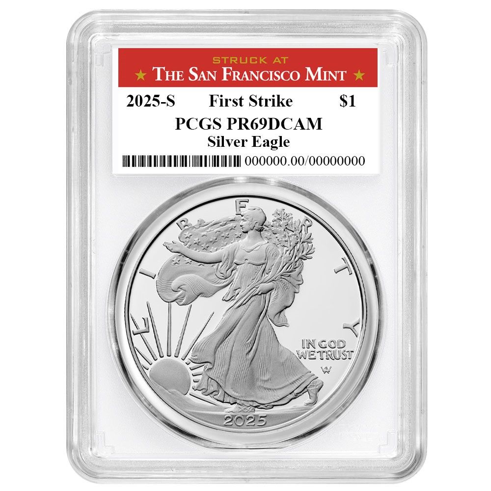 2025-S Proof 1 American Silver Eagle PCGS FS San Francisco Label