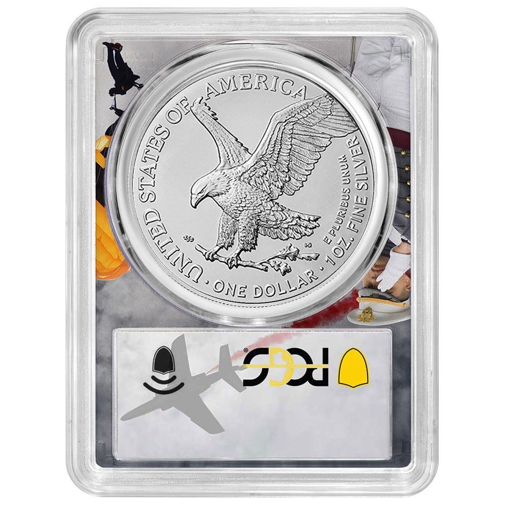 2026 1 American Silver Eagle PCGS MS 70 FDOI West Point Frame
