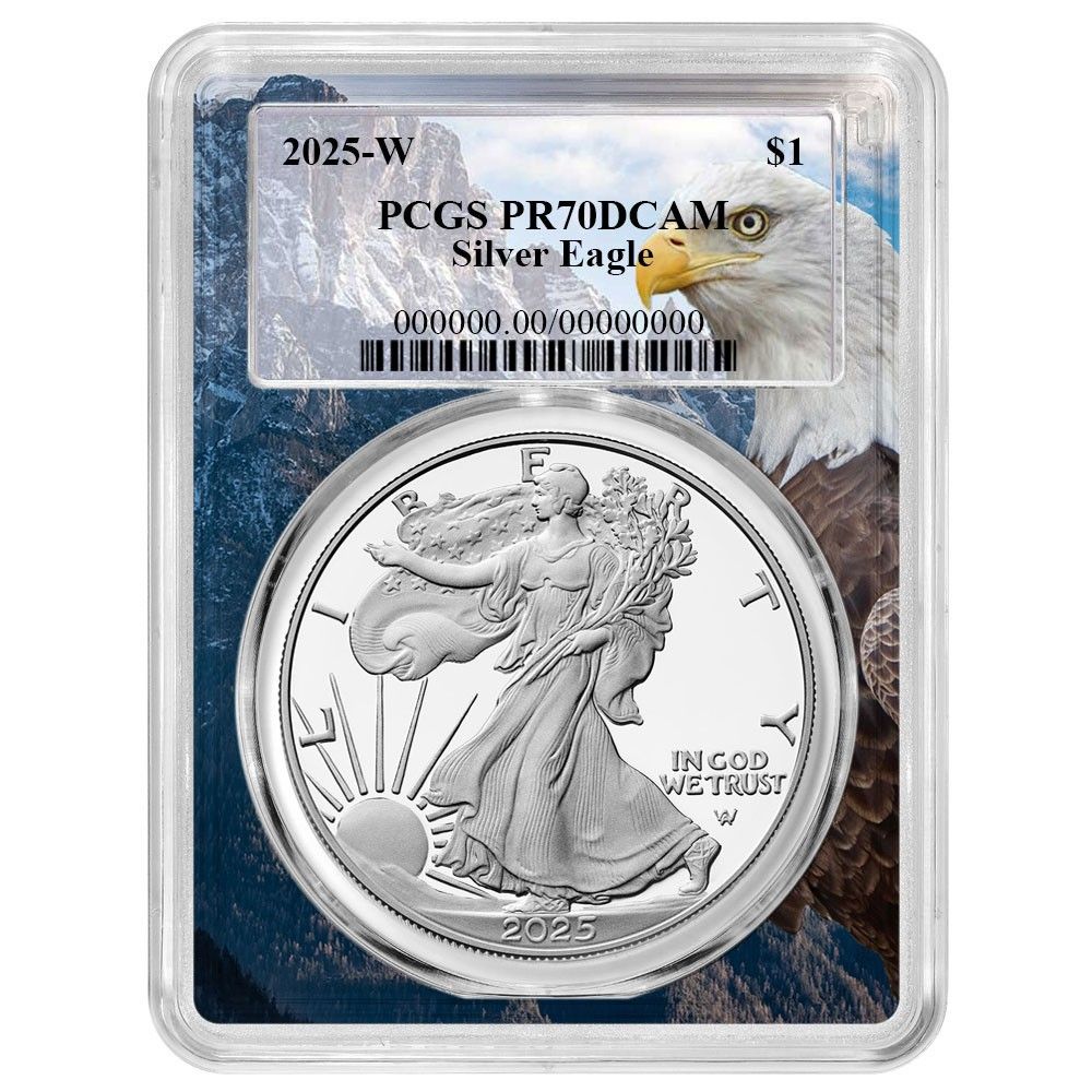 2025 W Proof 1 American Silver Eagle PCGS Frame