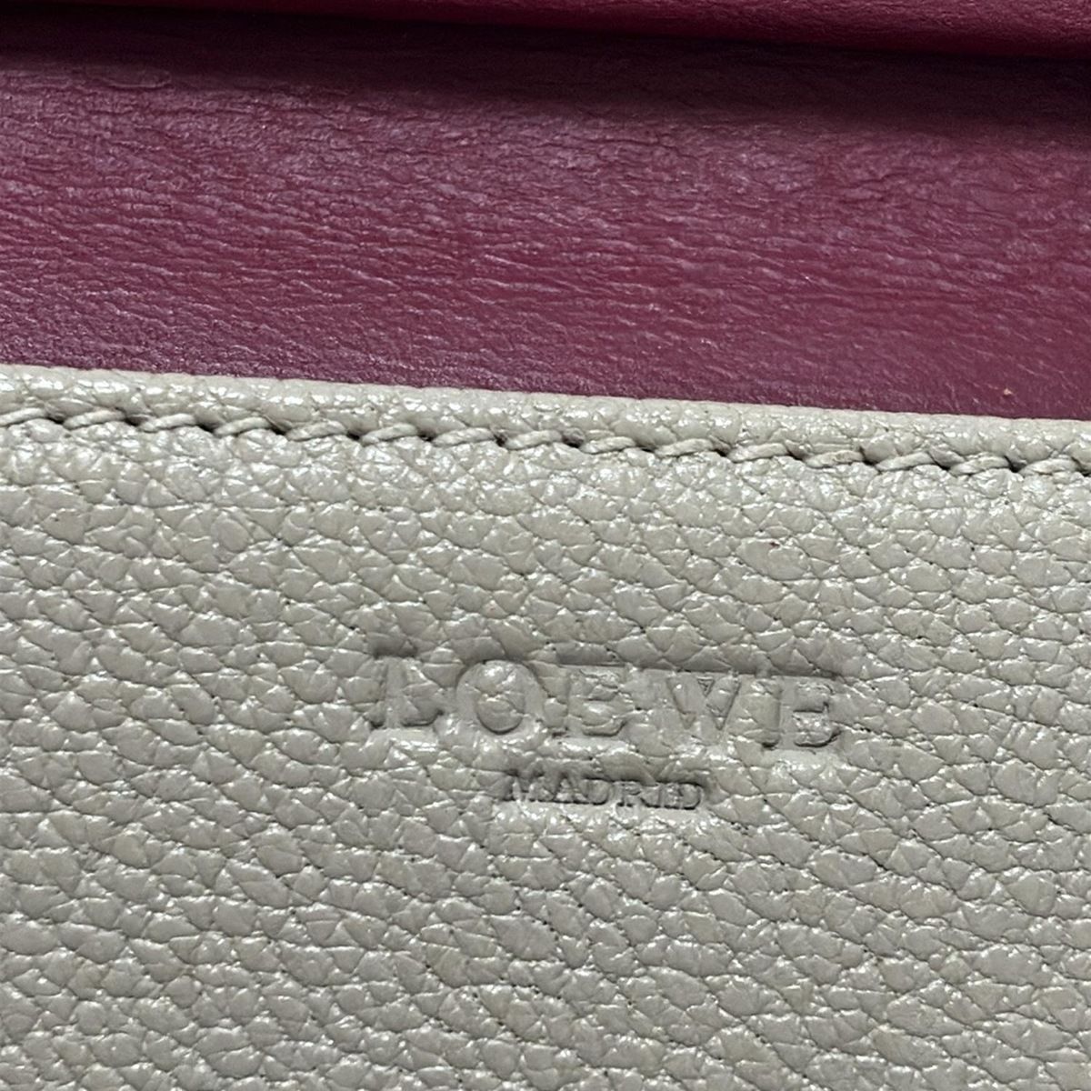 LOEWE(ロエベ) 名刺入れ - ベージュ レザー - メルカリ