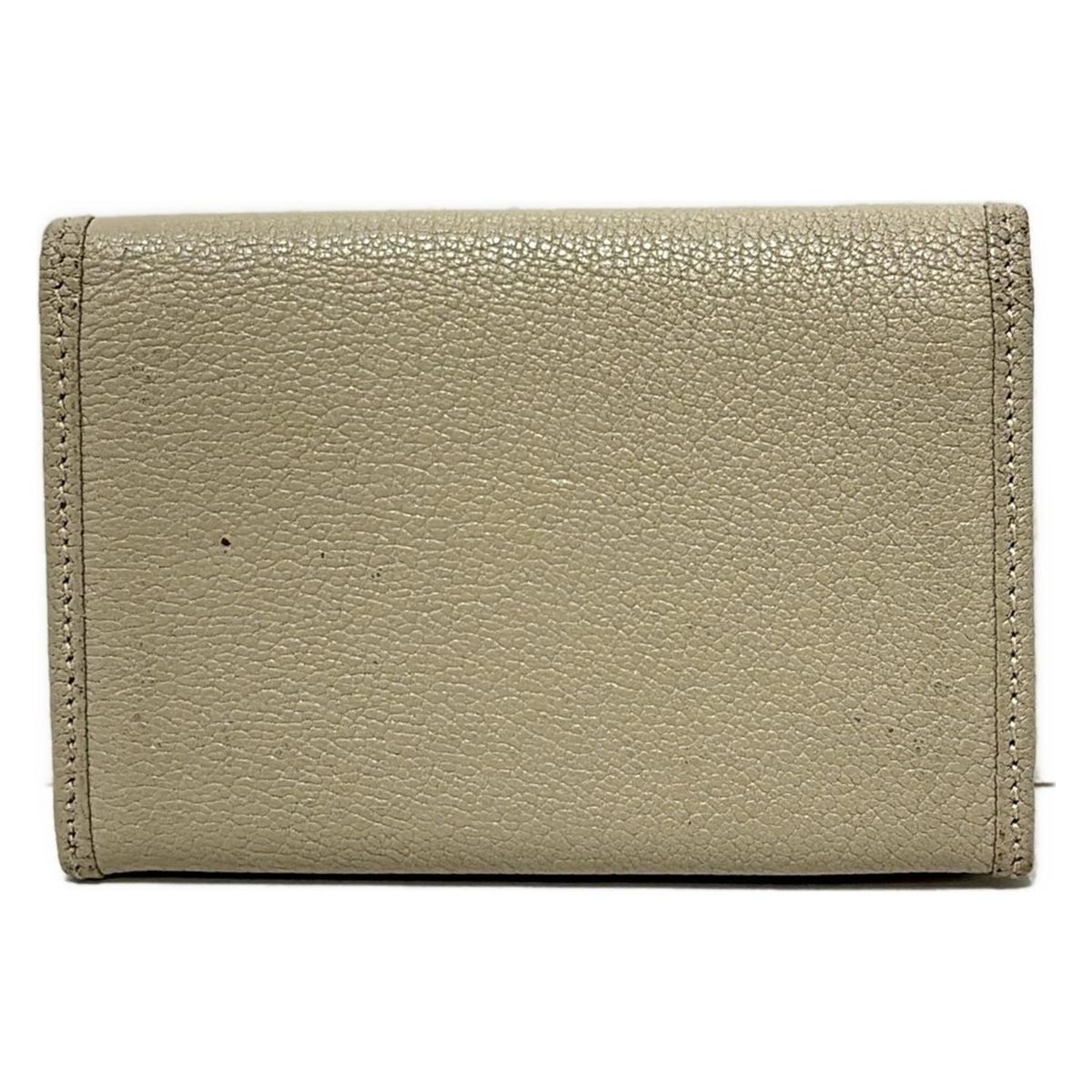 LOEWE ベージュ レザー 名刺入れ　ロエベ LOEWE(ロエベ) 名刺入れ - ベージュ レザー - メルカリ