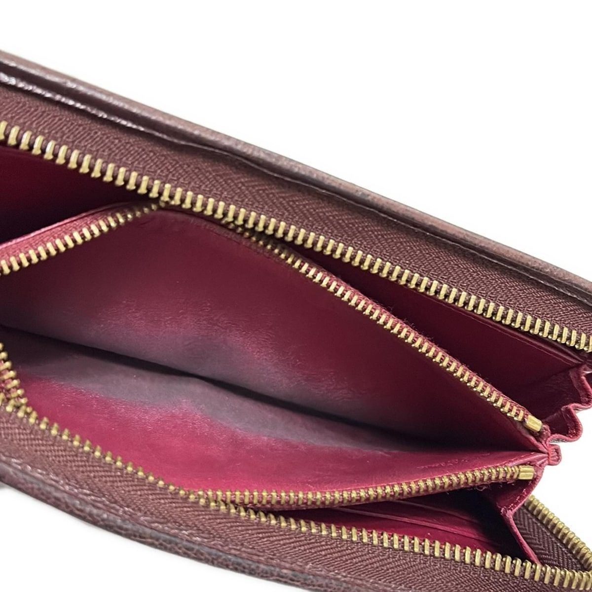  LOEWE ロエベ 長財布 - ダークブラウン ラウンドファスナー レザー その他 小物