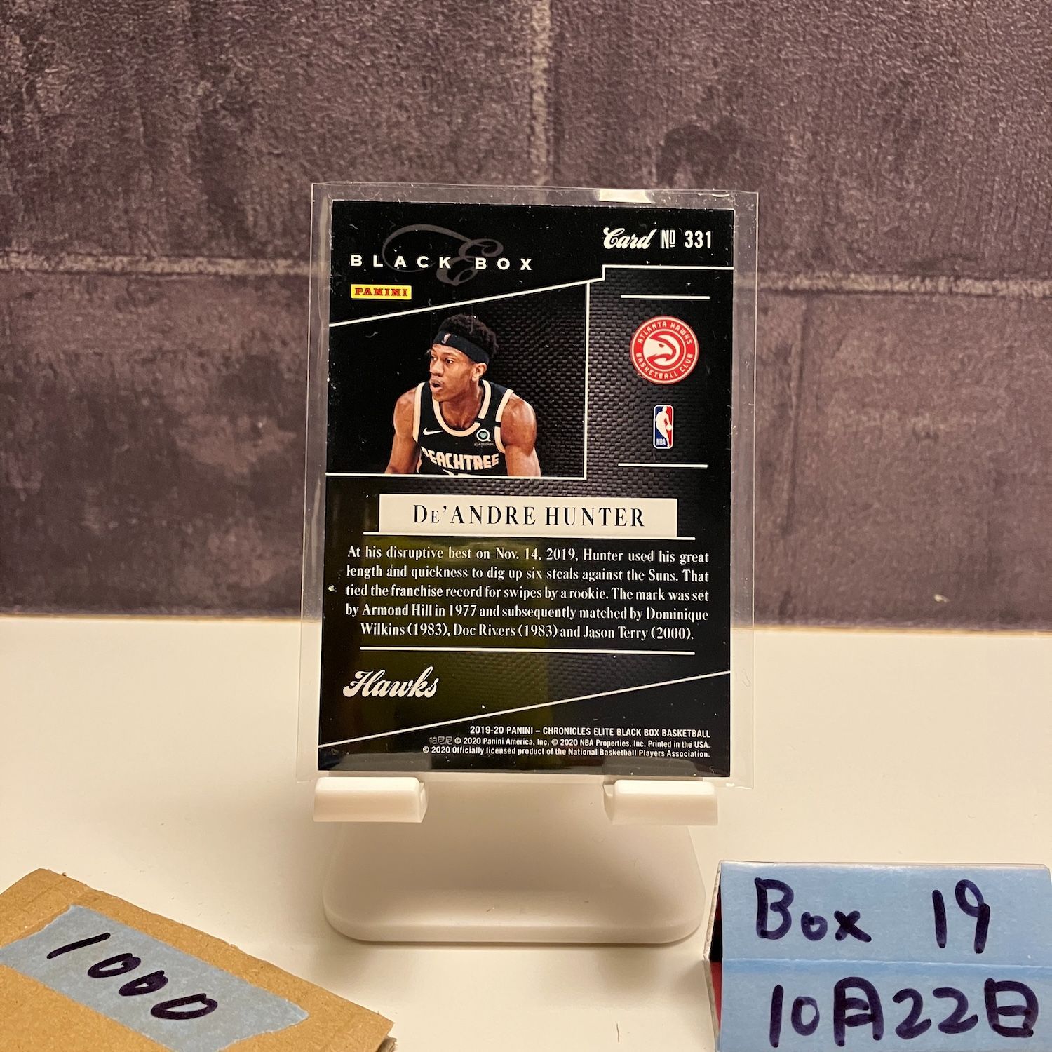 NBA カード DeAndre Hunter RC直筆サイン 2019-20 Panini Chronicles