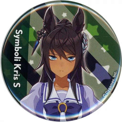 中古】バッジ・ピンズ シンボリクリスエス 公式缶バッジ(制服Ver