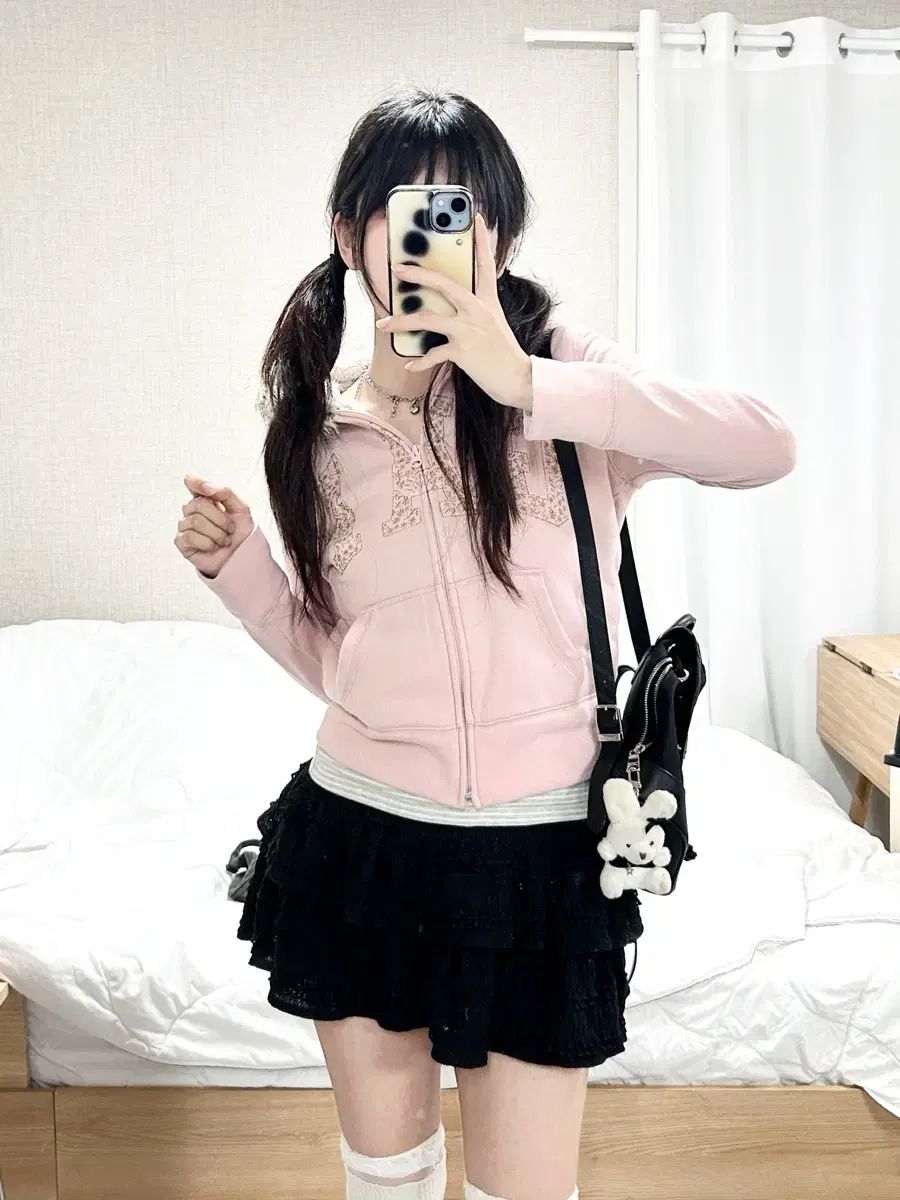 ギャップ ビックロゴ ミュートピンク ウルフジョー フードジップアップ