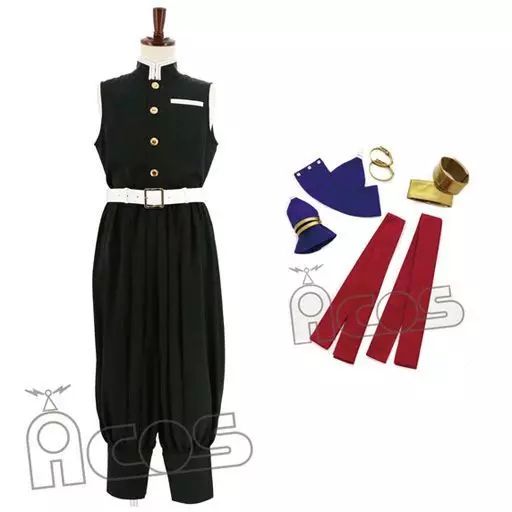 衣類 宇髄天元 衣装 ブラック Lサイズ 鬼滅の刃