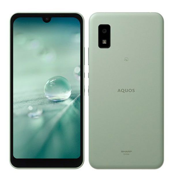 中古】 A104SH AQUOS wish オリーブグリーン SIMフリー 本体 ワイ