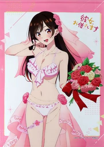 中古】タペストリー 水原千鶴(ウエディング水着) 描き下ろしB2