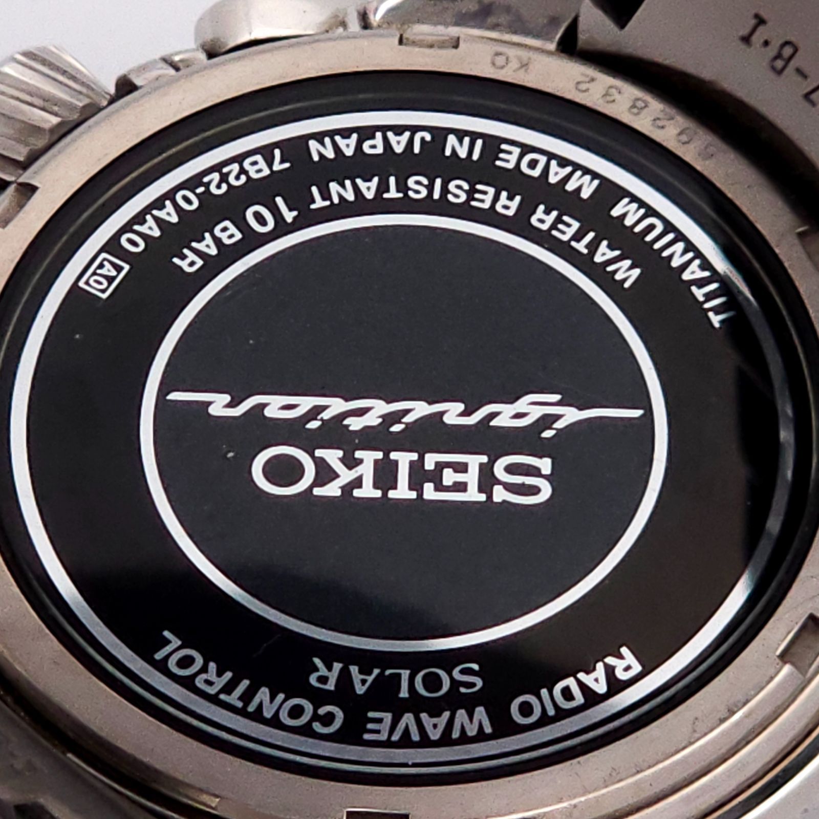 SEIKO セイコー イグニッション 7B22-0AA0 ソーラー電波 動作品